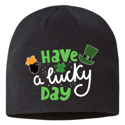 Have A Lucky Day St Patrick's Day Festive Sustainable Beanie
