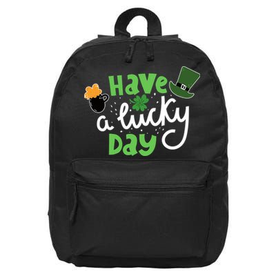 Have A Lucky Day St Patrick's Day Festive 16 in Basic Backpack
