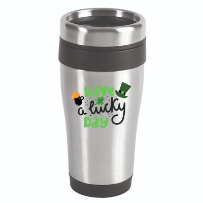 Have A Lucky Day St Patrick's Day Festive 16oz Travel Tumbler
