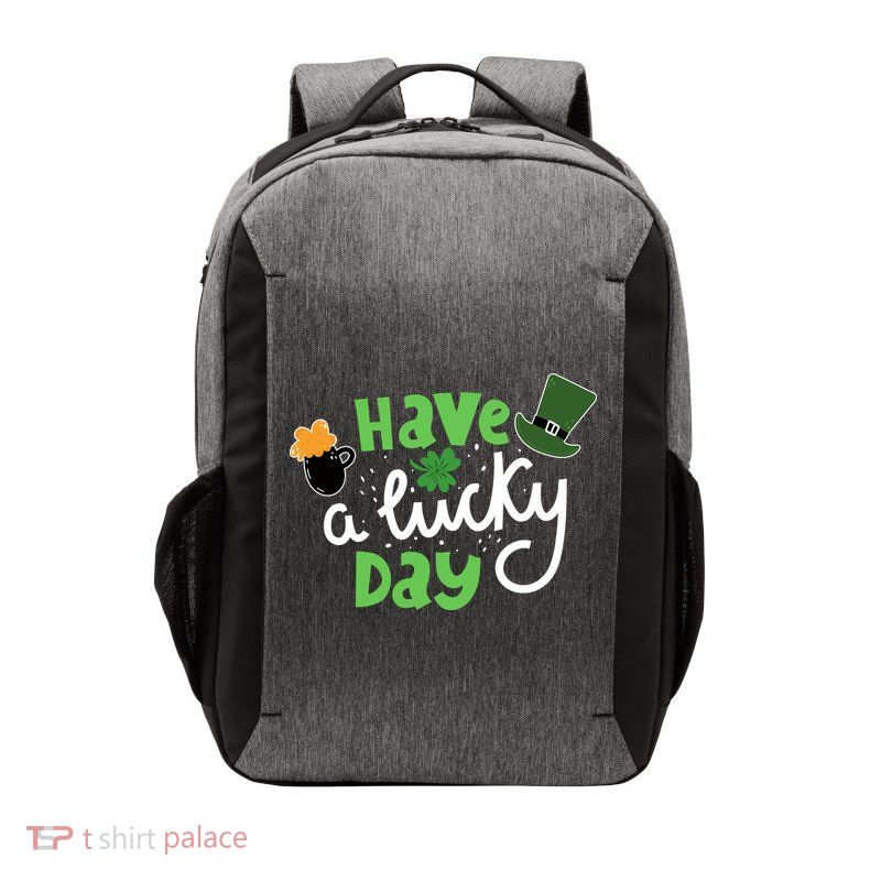 Have A Lucky Day St Patrick's Day Festive Vector Backpack