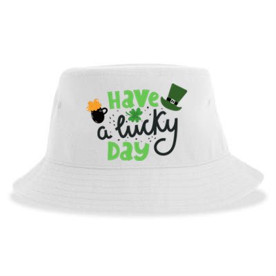 Have A Lucky Day St Patrick's Day Festive Sustainable Bucket Hat