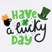 Have A Lucky Day St Patrick's Day Festive Flatbill Hat