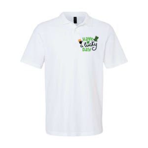 Have A Lucky Day St Patrick's Day Festive Softstyle Adult Sport Polo