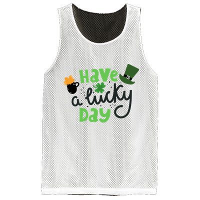 Have A Lucky Day St Patrick's Day Festive Mesh Reversible Basketball Jersey Tank