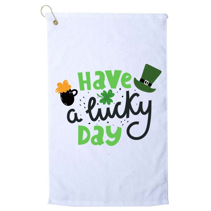 Have A Lucky Day St Patrick's Day Festive Golf Towel