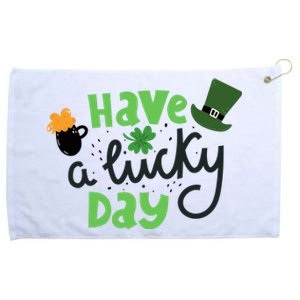 Have A Lucky Day St Patrick's Day Festive Grommeted Golf Towel