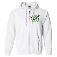 Have A Lucky Day St Patrick's Day Festive Full Zip Hoodie