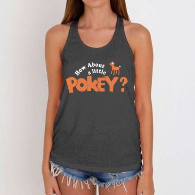 How About Little Pokey Women's Knotted Racerback Tank