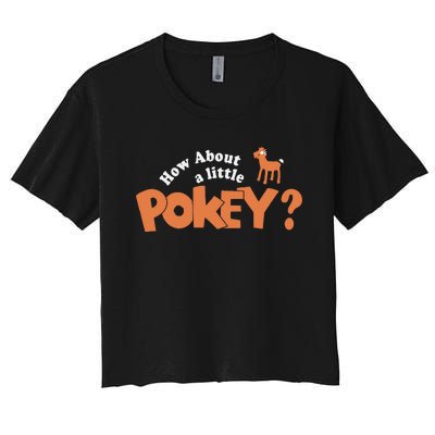 How About Little Pokey Women's Crop Top Tee