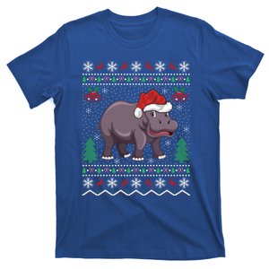 Hippopotamus Animal Lover Xmas Gift Ugly Hippo Christmas Gift T-Shirt