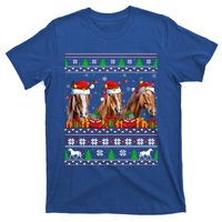 Horse Animals Lover Xmas Ugly Santa Horse Christmas Cute Gift T-Shirt