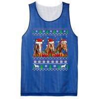 Horse Animals Lover Xmas Ugly Santa Horse Christmas Cute Gift Mesh Reversible Basketball Jersey Tank