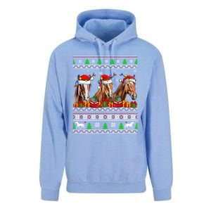 Horse Animals Lover Xmas Ugly Santa Horse Christmas Cute Gift Unisex Surf Hoodie