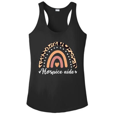 Hospice Aide Leoaprd Rainbow Nurses Nursing Graduation Ladies PosiCharge Competitor Racerback Tank