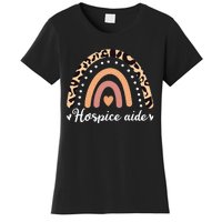 Hospice Aide Leoaprd Rainbow Nurses Nursing Graduation Women's T-Shirt