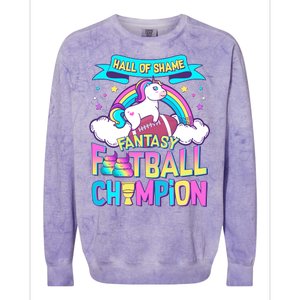 Hall of Shame Fantasy Football Chumpion Colorblast Crewneck Sweatshirt