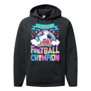 Hall of Shame Fantasy Football Chumpion Performance Fleece Hoodie