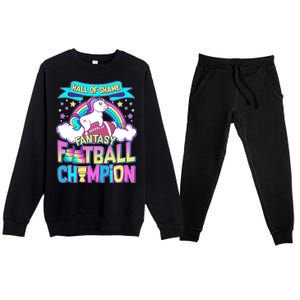 Hall of Shame Fantasy Football Chumpion Premium Crewneck Sweatsuit Set