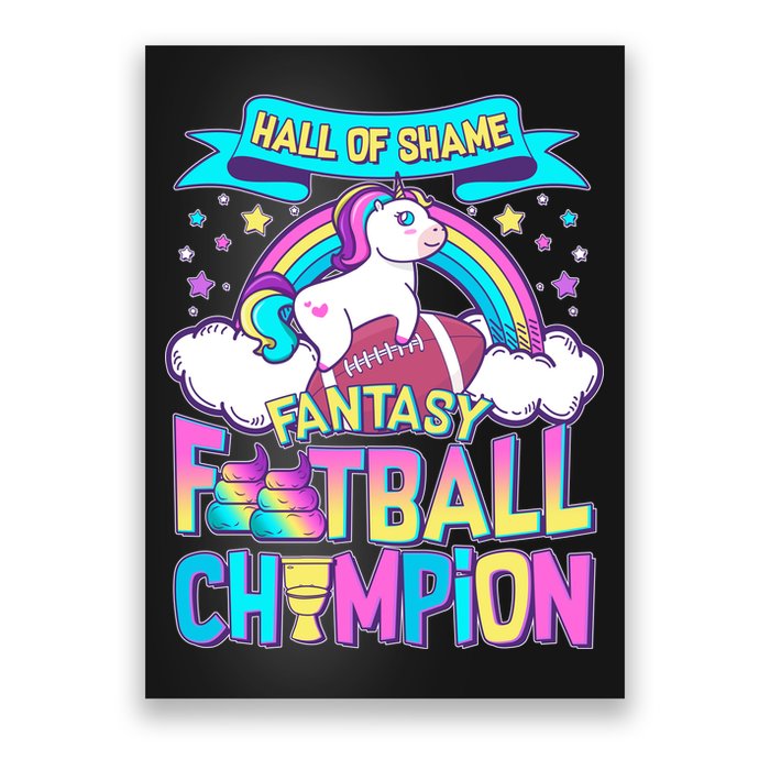 Hall of Shame Fantasy Football Chumpion Poster