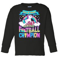 Hall of Shame Fantasy Football Chumpion Toddler Long Sleeve Shirt