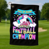Hall of Shame Fantasy Football Chumpion Golf Towel