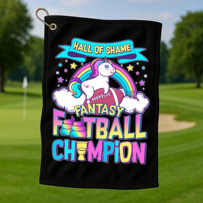 Hall of Shame Fantasy Football Chumpion Golf Towel