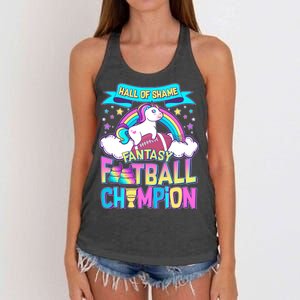 Hall of Shame Fantasy Football Chumpion Women's Knotted Racerback Tank