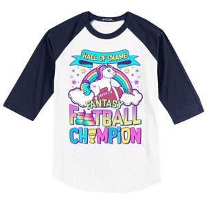 Hall of Shame Fantasy Football Chumpion Baseball Sleeve Shirt