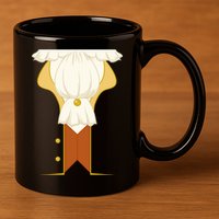 Halloween Aristocratic Rococo Jacket Costume 11oz C Handle Ceramic Mug