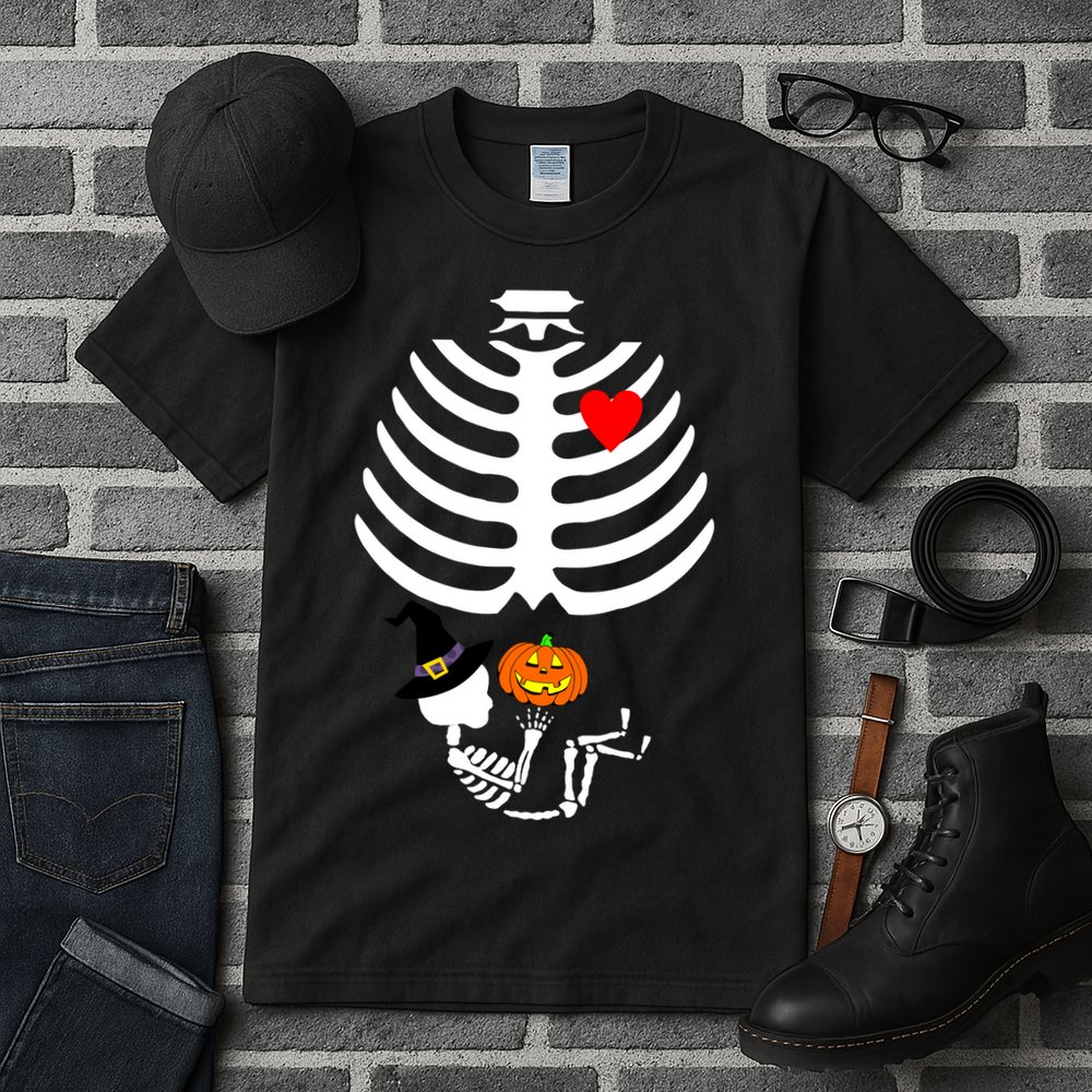 Halloween Baby Skeleton Pumpkin Tall T-Shirt