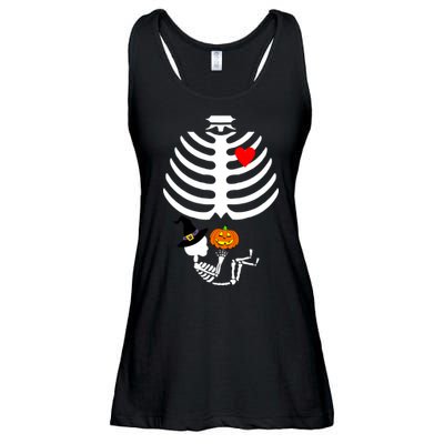 Halloween Baby Skeleton Pumpkin Ladies Essential Flowy Tank