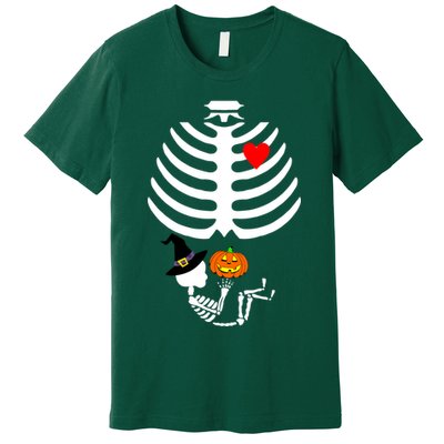 Halloween Baby Skeleton Pumpkin Premium T-Shirt