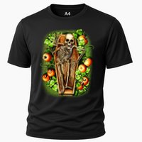 Halloween Casket Pumpkin Patch Cooling Performance Crew T-Shirt