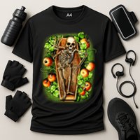 Halloween Casket Pumpkin Patch Cooling Performance Crew T-Shirt