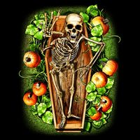 Halloween Casket Pumpkin Patch Cooling Performance Crew T-Shirt