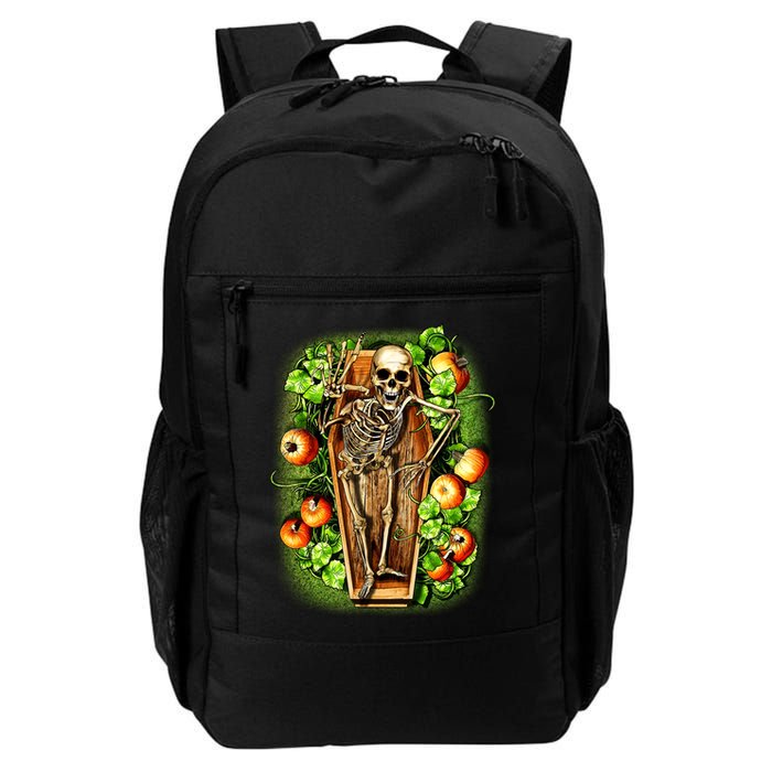 Halloween Casket Pumpkin Patch Backpack