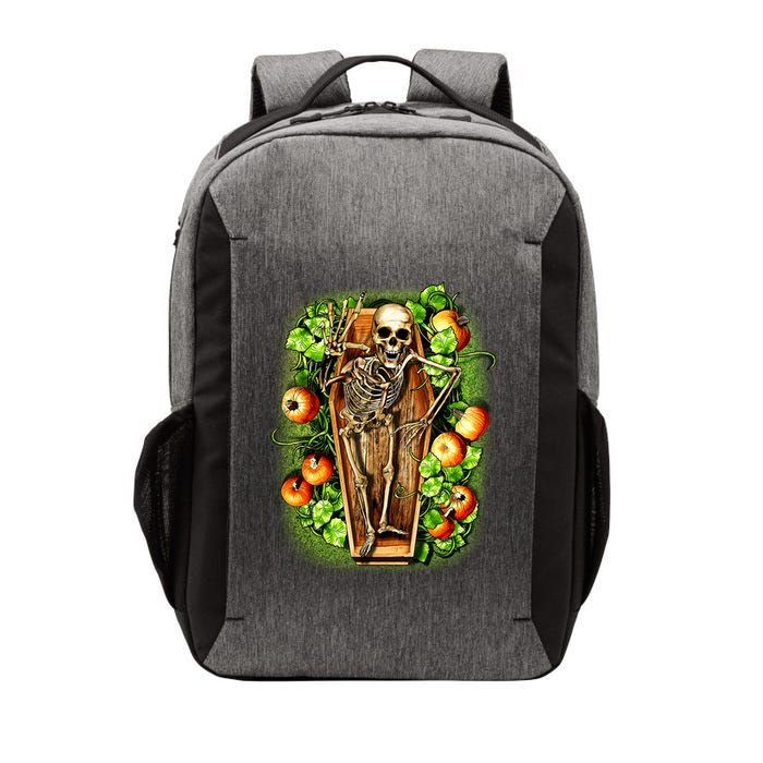 Halloween Casket Pumpkin Patch Vector Backpack