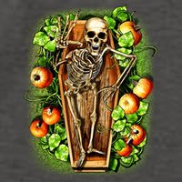 Halloween Casket Pumpkin Patch Vector Backpack