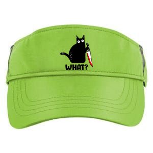 Halloween Cat what? Bloody Knife Adult Drive Performance Visor