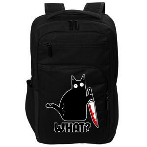 Halloween Cat what? Bloody Knife Impact Tech Backpack