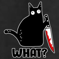 Halloween Cat what? Bloody Knife Adult Drive Performance Visor