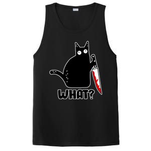 Halloween Cat what? Bloody Knife PosiCharge Competitor Tank