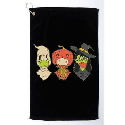Halloween Creatures Pandemic Golf Towel