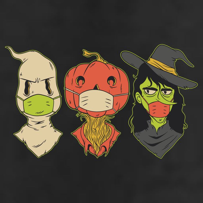Halloween Creatures Pandemic Golf Towel