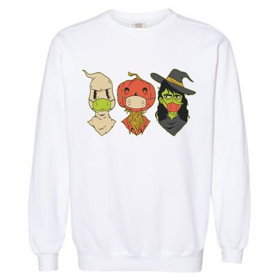 Halloween Creatures Pandemic Garment-Dyed Sweatshirt