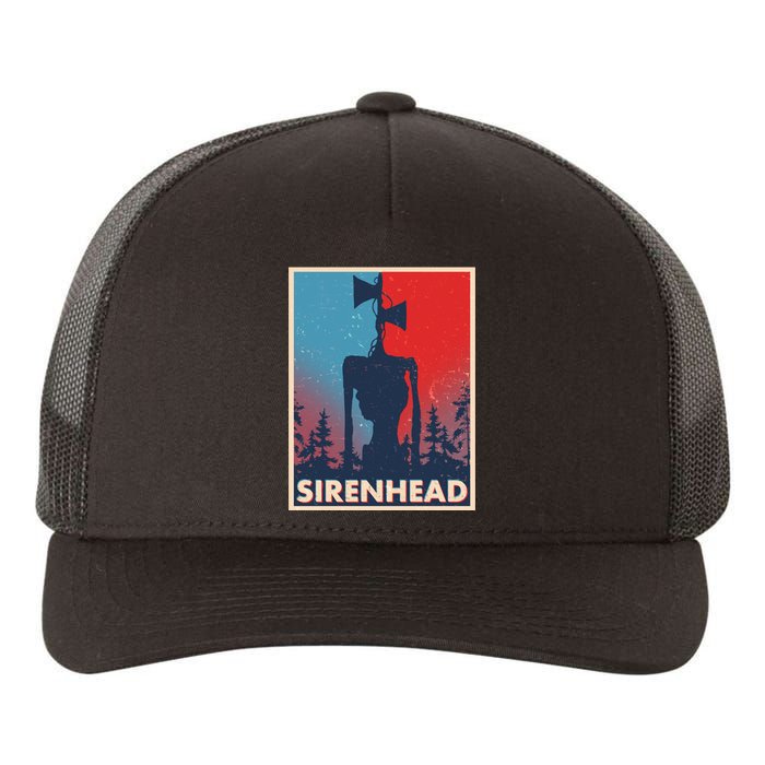 Halloween Creepy Sirenhead Vintage Yupoong Adult 5-Panel Trucker Hat