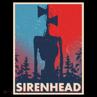 Halloween Creepy Sirenhead Vintage T-Shirt