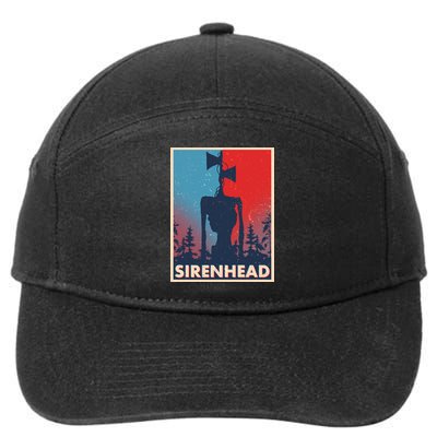 Halloween Creepy Sirenhead Vintage 7-Panel Snapback Hat