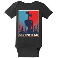 Halloween Creepy Sirenhead Vintage Baby Bodysuit