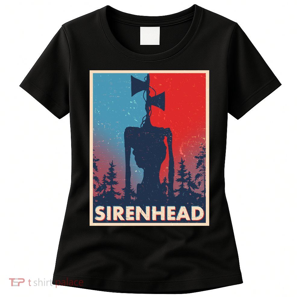Halloween Creepy Sirenhead Vintage Womens T-Shirt
